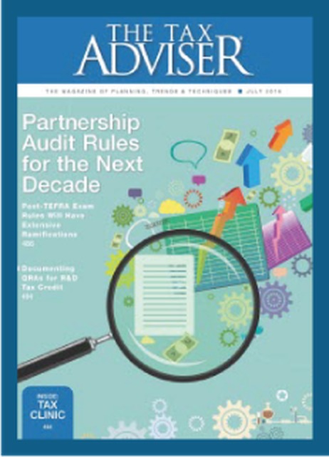 The Tax Adviser, July 2016 — the issue carrying the TaxTrex research
