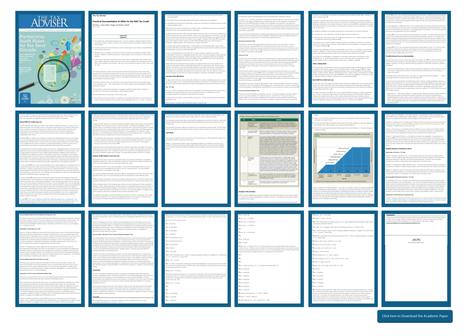 TAXATION — page spreads of the published TaxTrex research paper